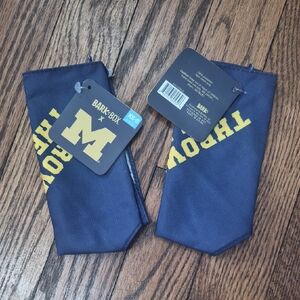 Bark Navy and Yellow Dog Scarf